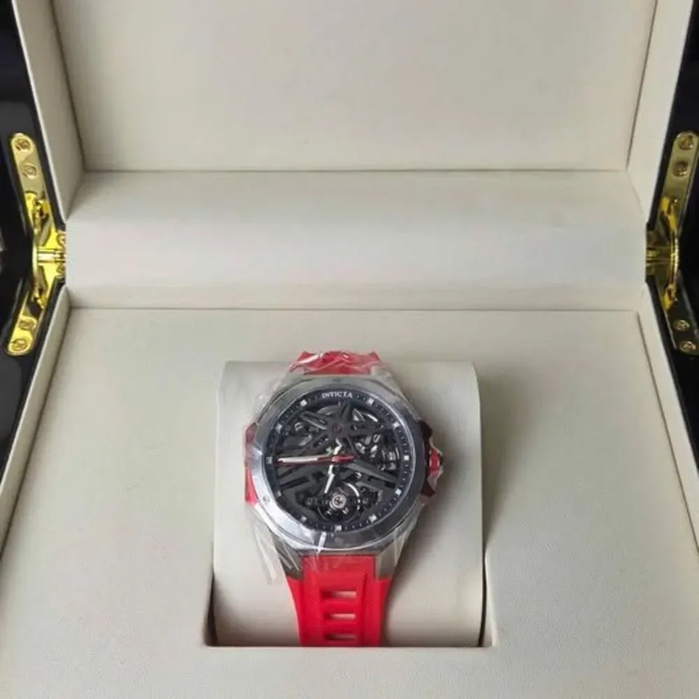 Invicta Celestial Adamastre Automatic Men's Watch w/ Skeleton Dial - 43mm, Red